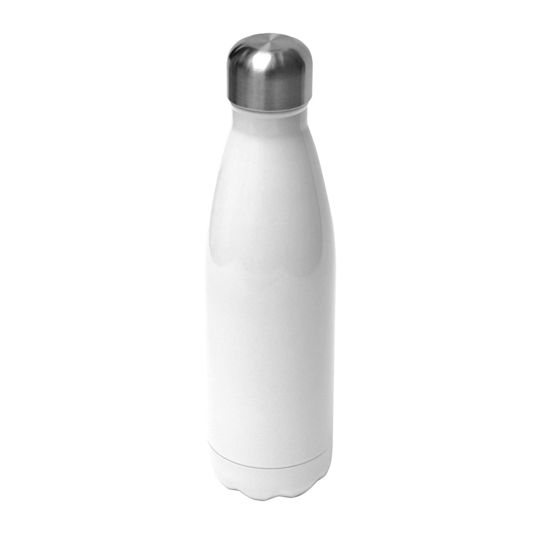 17 Oz White Metal Bottle