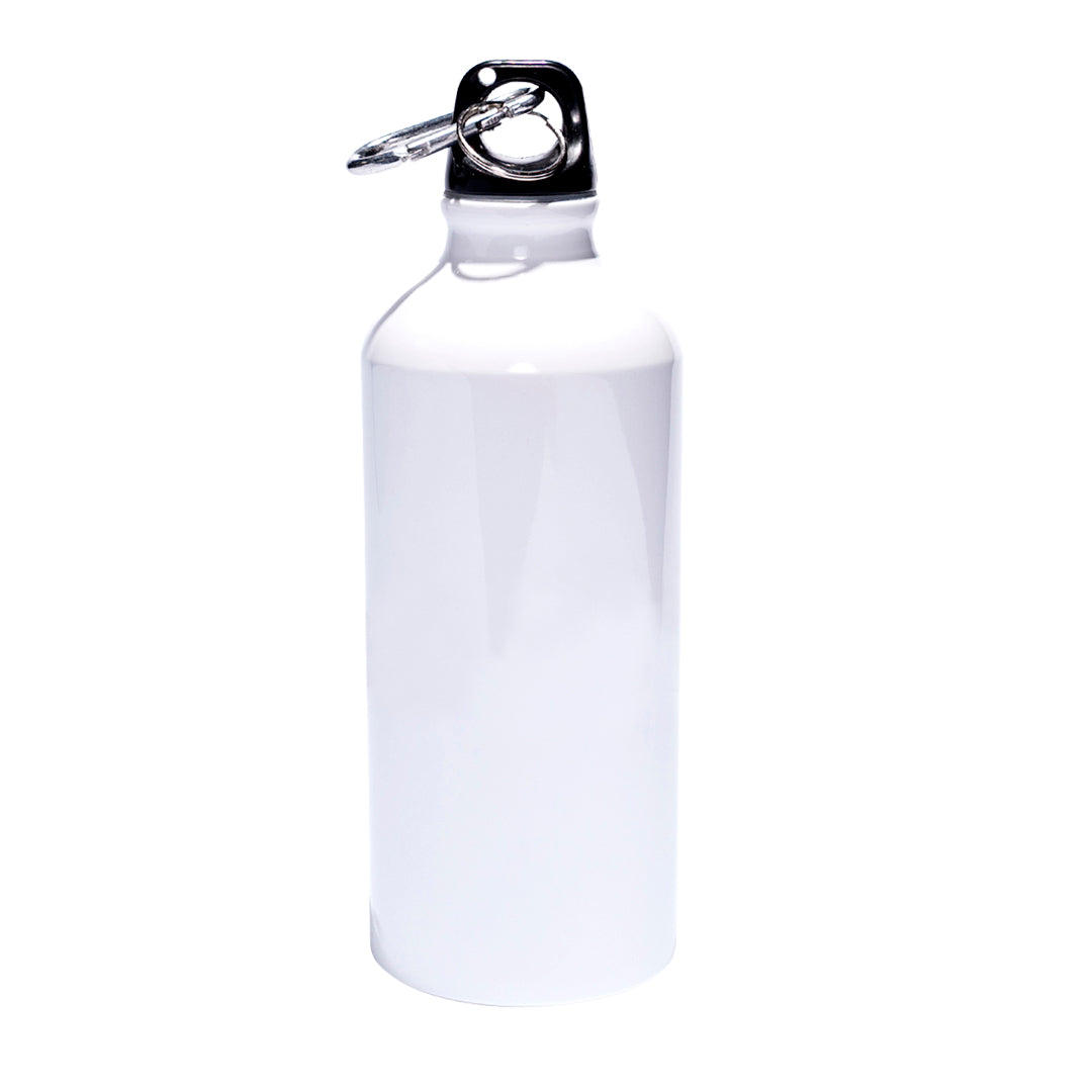 Monkey Printed Bottle Aluminium Sipper Water Bottle Unbreakable White 600ml