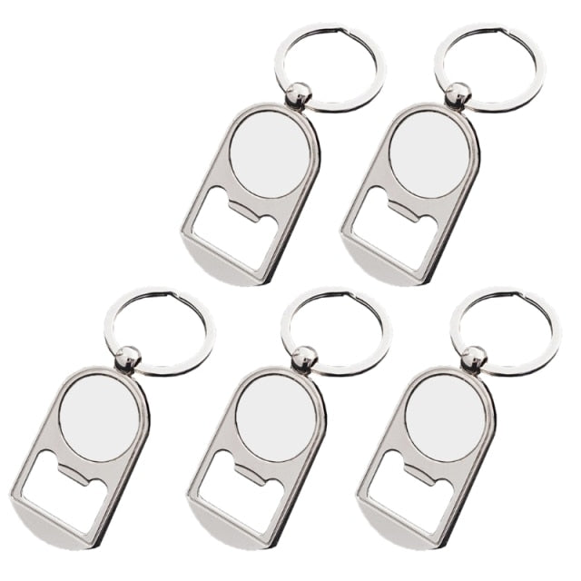 Sublimation Blank Keychains Board Ornaments DIY Heat Transfer Keychains Single-Sided Pendants Keychains for Sublimation Keyrings